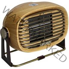 코드26 캠핑 사무실 PTC 미니온풍기 500W, CODE-PTCF500(WO), 우드