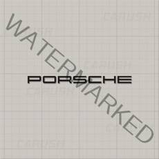 포르쉐 로고 데칼 엠블럼 차량 오토바이 스티커, 15 포르쉐, 대형, 화이트, 1개