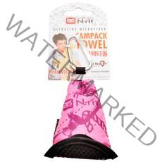 엔릿 삼각형 캠팩 타올 40 x 40 cm, 핑크, 1개