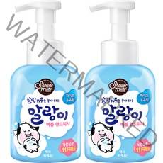 샤워메이트 말랑이 버블 핸드워시 화이트 우유향, 500ml, 2개