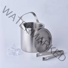 [레이저 각인 가능] 바로킵 이중 스텐 양주얼음통 1.3L 집게포함