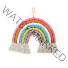 비솔 무지개 마크라메 벽장식, 인디핑크