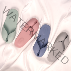 슬림퍼 오리지널 2개 SET 1+1 낮은 욕실화 문걸림 방지 욕실화, 블루그레이(260mm), 세이지그린(240mm)