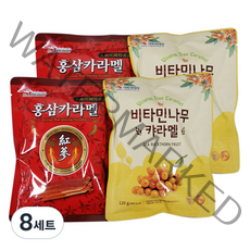 리소하우스 입가심 식후 캐러멜 홍삼 120g + 비타민 120g 세트, 8세트