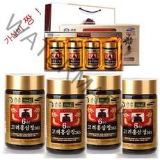 한삼수 6년근 정품 고려홍삼정 365 4P 1세트 홍삼진액 홍삼정 에브리타임 밸런스 240g x 4병, 4개
