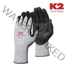 K2 자상방지 베임방지 방검장갑 철장갑, 1개, K2 CUT5 NBR 장갑 IMA17920 (BK)-M