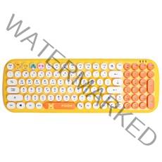 로이체 디즈니 곰돌이 푸 풀버전 무선 레트로키보드, DSNY-RKB-A-PH, 혼합색상, 일반형