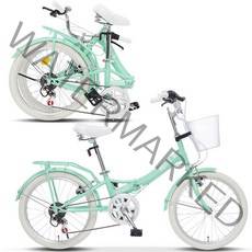 삼천리자전거 메이비20 접이식 자전거, 민트, 140cm