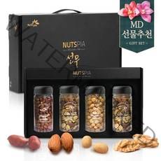 [넛츠피아] 추석 설 명절 4종 견과류 선물세트 실속, 단품