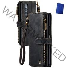 CASE ME 갤럭시 Z폴드4 케이스 다이어리형 가죽 카드수납+액정클리너