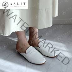 애슬릿 애슬릿 여성 라운드 심플 페니 뮬 블로퍼 1.5cm