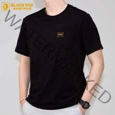 블랙야크 코튼 포켓 반팔티 순면 골프 옆타개 남여공용 BKJ-1029