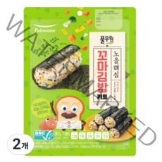 풀무원 노을 해심 꼬마김밥 키트, 39.7g, 2개