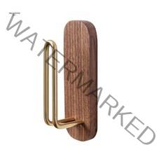 다이슨 에어랩 원목 거치대 무타공 벽부착, 블랙 시리즈, 1개