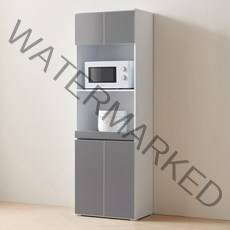 바로방가구 히트 1800 키큰 주방 밥솥 밥통 에어프라이어 전자렌지 수납장 렌지대, 다크그레이