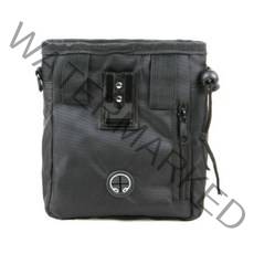 포시럽 강아지 산책 간식주머니 훈련가방, 블랙, 1개