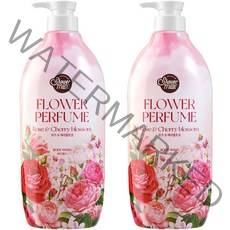 샤워메이트 내추럴 퍼퓸 바디워시 체리블라섬, 900ml, 2개