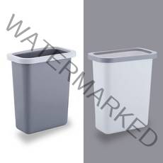 민스리빙 1+1 걸이식 음식물 쓰레기통 싱크대휴지통, 그레이 + 화이트