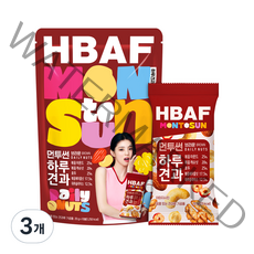 HBAF 먼투썬 하루견과 브라운 10p, 200g, 3개