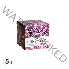 제니하우스 살롱코드 일루미네이션 헤어컬러 염색제, 와인브라운, 5개