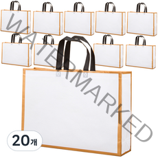 골드라인 부직포 쇼핑백 대형(47 x 36 cm), 화이트, 20개