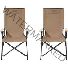 KEEP 캠핑 각도조절 코지 릴렉스 체어 접이식 의자, 탄, 2개