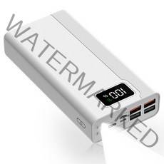 THOUSTA QC3.0 PD 22.5W 고속충전 대용량 보조배터리 30000mAh, 화이트, T823