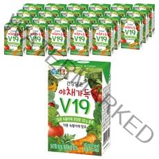 정식품 건강담은 야채가득 야채즙 V19, 145ml, 24개