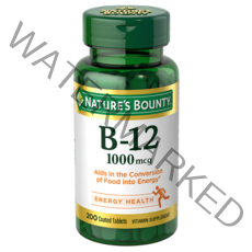 Nature's Bounty 비타민 B12 1000mcg 타블렛, 200개입, 1개, 200정