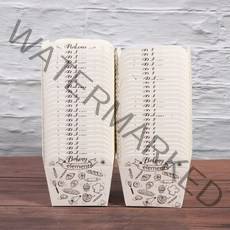 100pcs 종이 컵케익 컵 광장 일회용 케이크 컵 내열성 디저트 그릇 귀여운 미니 케이크 상자 파티 웨딩 용품, 빵집, 100개, 100개