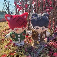 지오몽 20cm 인형옷 골덴 야구 점퍼 의상 솜 아이돌 인형 옷, 그린