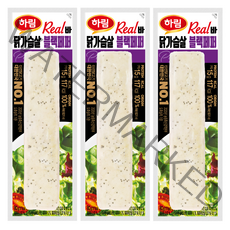 하림닭가슴살 리얼바 블랙페퍼 80g, 8팩, 8개