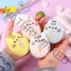 갓샵 다마고치 썸 케이스 4color [고양이 실리콘케이스 커버 파우치 다마고찌 액정 보호 필름], 1개, 화이트 케이스+보호필름