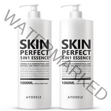 [한정특가] 아요델 퍼펙트맨 보습영양미백주름 5IN1 남성 올인원 기능성 에센스 1000ml, 2개