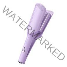 Windee 물결 고데기 32/13MM 볼륨 펌고데기 물결웨이브 음이온 케어 오일 세라믹 코팅 온도조절 220V, 32MM, 퍼플