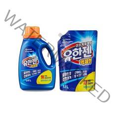유한젠 산소계 표백제 액체형 용기 1.4L+리필 1.1L