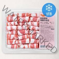 요리락 돌돌말이 대패 우삼겹 (냉동), 800g, 1팩