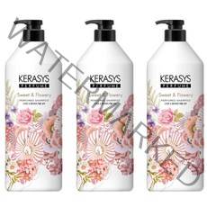 케라시스 스위트 앤 플라워리 퍼퓸 샴푸, 1000ml, 3개