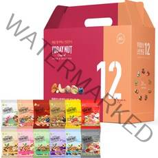 투데이넛 너트한줌 12종 x 5p 세트, 1200g, 1세트