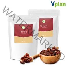 브이플랜 건 대추 야자 열매 씨없는 2kg 말린 야자대추 만수르 간식, 1kg, 2개