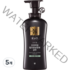 려 초의방 탈모증상케어 두피쿨링 샴푸, 5개, 490ml