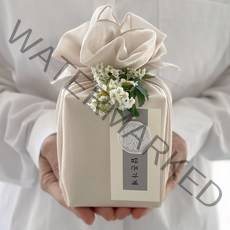 [담은가게] 고급 견과류 답례품, 꽃매듭, 퍼플, 1개