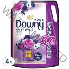 다우니 생화향기 컬렉션 섬유유연제 미스티크 리필, 2.6L, 4개