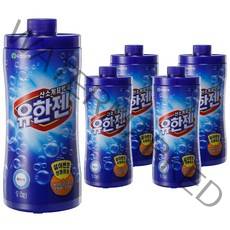 유한젠 산소계 표백제 분말형 용기, 1kg, 5개