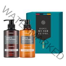 쿤달 헤어바디 2구 명절선물세트 베이비파우더향, 1세트