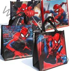 스파이더맨 타포린백 M 부직포가방 보조가방 에코백 디즈니 픽사 마블 가방, 카툰 블랙