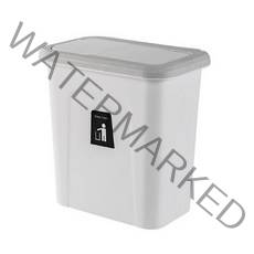 그뤠잇라이프 주방 싱크대 걸이형 푸시 커버 쓰레기통, 화이트