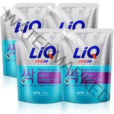 리큐 진한겔 하이브리드 액상세제 일반용 리필, 2.1L, 4개