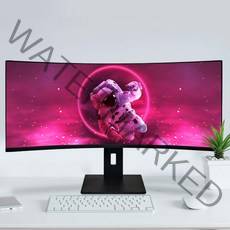 클라인즈 86.7cm 커브드 와이드모니터 34 WFHD 144Hz 게이밍 가성비 IPS패널, 무결점
