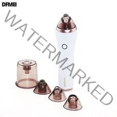 DFMEI 페이스 클렌징 미용기기 가시화 모공세척 진공주입 가정용 전동 블랙헤드 흡입기기, 흰색, 영문 설명